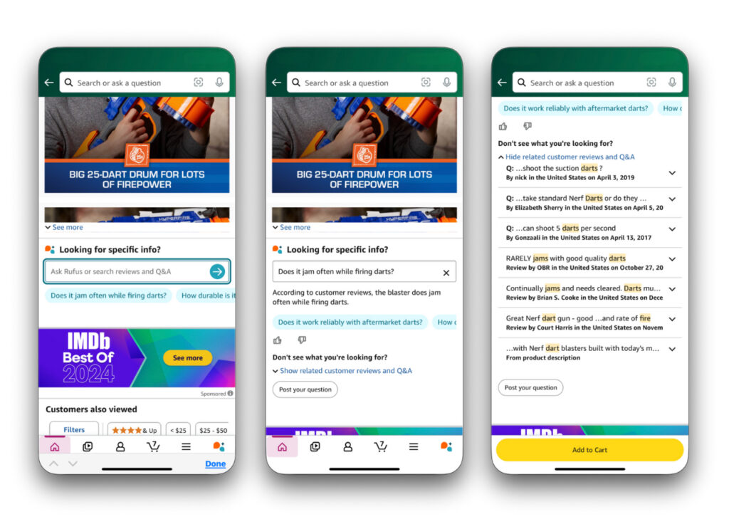 RUFUS criando experiência conversacional